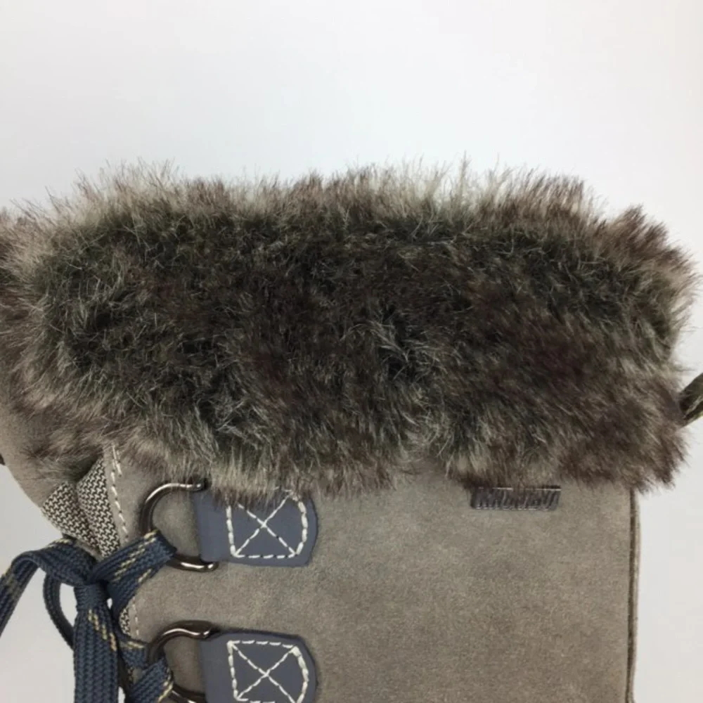Khombu The Slope Waterproof Gray Winter Snow Boots 7